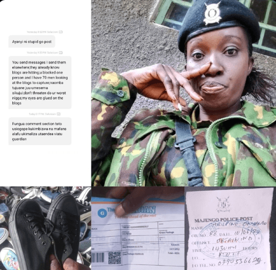 Majengo Police Post and police officer photo