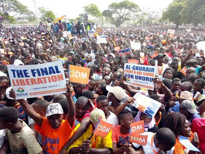 “Mombasa Mt Kenya businessmen approached MRC to disrupt Mama Ngina NASA rally and are responsible for the hate leaflets.” says MRC spokesman Richard Lewa. -David Waithaka
