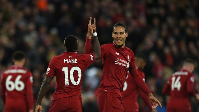 Sadio Mane and Van Dijk photo