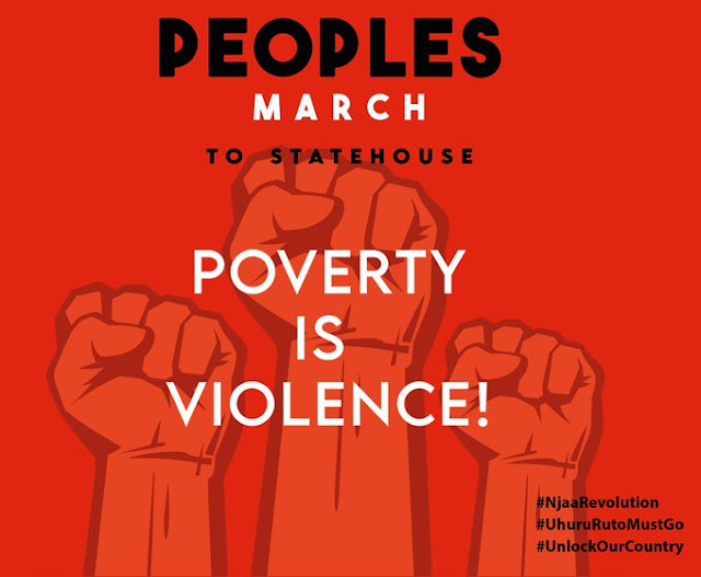 Marching to statehouse kenya
