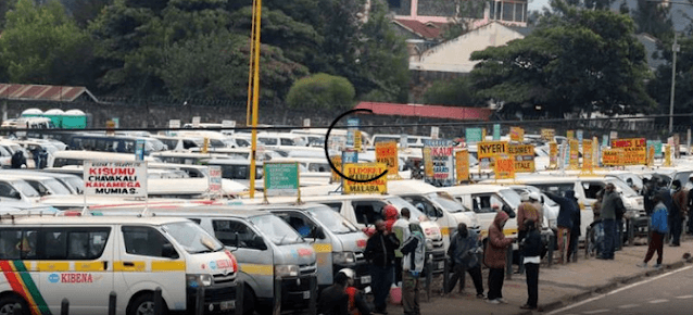 Matatu stage in Kenyas capital Nairobi Matatus increases fare prices by 30%, fares will increase between Sh 30-70 in towns
