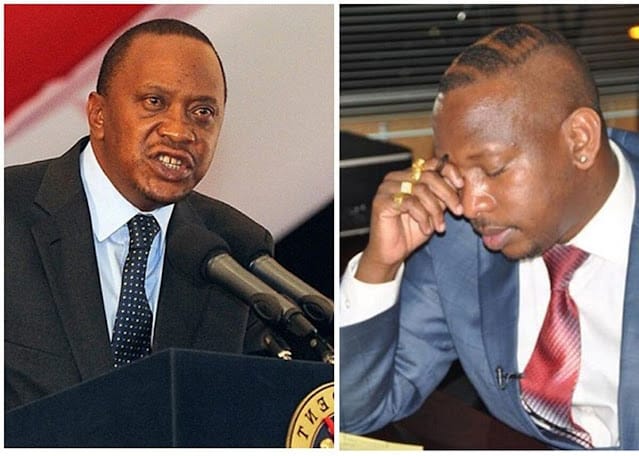 President Uhuru Kenyatta and Mike Sonko