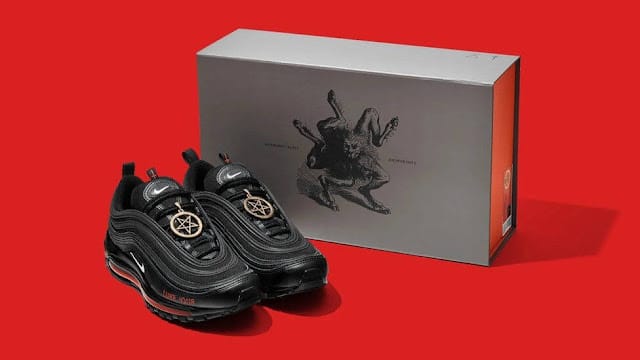 Nike Satan shoes brand by MSCHF photo and price