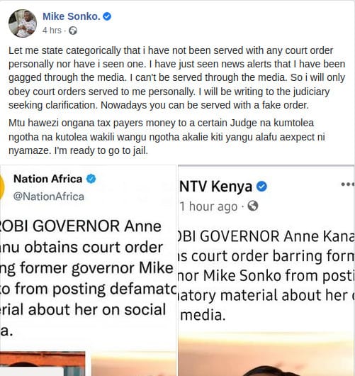Ex-Nairobi Governor Mike Sonko blasts Governor Anne Kananu photo