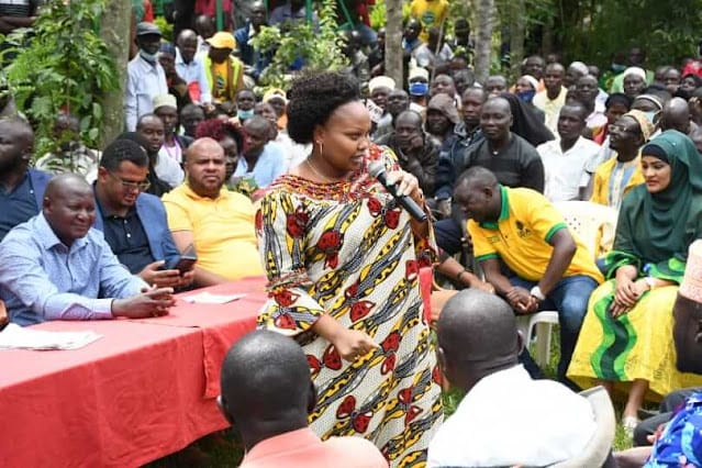 Nominated Senator Millicent Omanga hot thighs photo Nominated Senator Millicent Omanga hot thighs photo