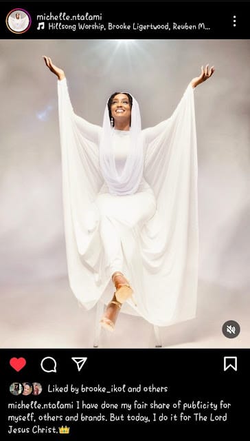 Michelle Ntalami converts to christianity Michelle Ntalami converts to christianity