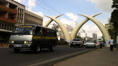 Mombasa Matatu ferrying people along Moi avenue. PHOTO | KBC Mombasa, Kilifi Matatu Saccos refused to be associated with IEBC logistics. – Said Mabrouk, Matatu Saccos Spokesman.