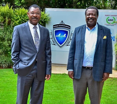 Moses Wetangula and Musalia Mudavadi in a new alliance from the western region. Moses Wetangula agree to unite Luhya votes