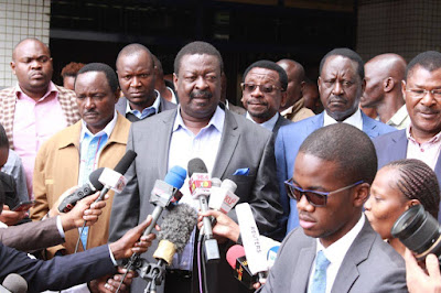 Musalia Mudavadi and the other NASA principles. PHOTO | FILE