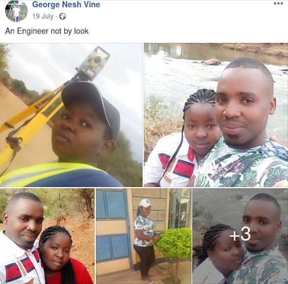 George Mutiso alias George Nesh Vine posts hundreds of Women he slept with on Facebook  -PHOTOS