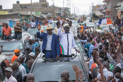 Raila Odinga in Kajiado. PHOTO | FILE Raila Odinga in Kajiado. PHOTO | FILE