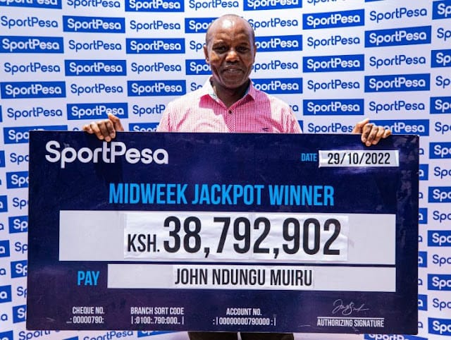 Who is John Ndung'u Muiru SportPesa Jackpot winner 2022 Who is John Ndung'u Muiru SportPesa Jackpot winner 2022