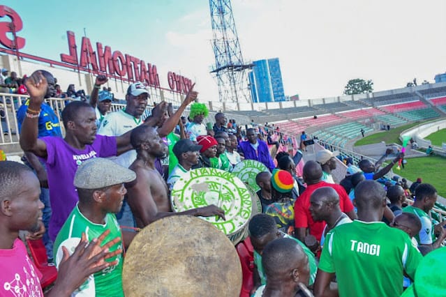 Gor fans at Nyayo National stadium Gor fans at Nyayo National stadium