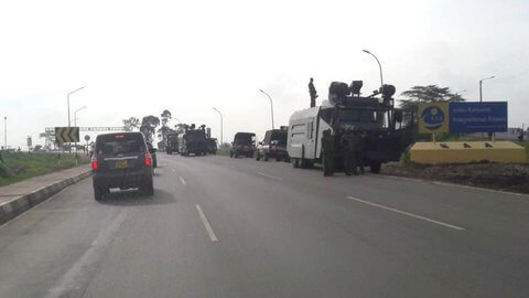 Police guarding JKIA. PHOTO |FILE Police guarding JKIA. PHOTO |FILE
