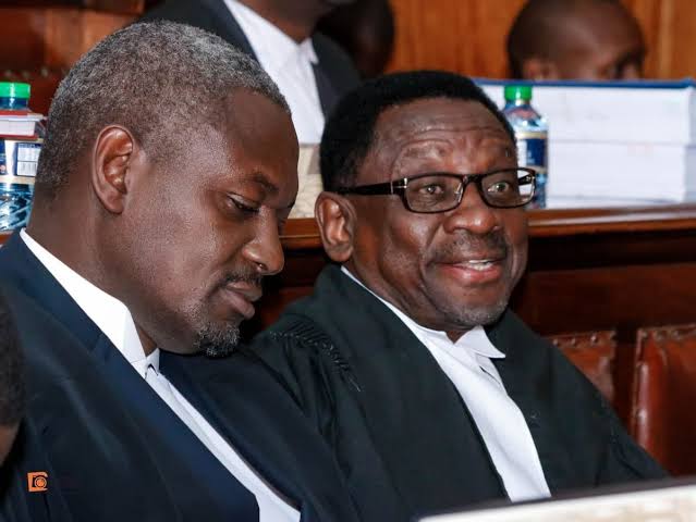 Senator SC James Orengo and MP Otiende Omolo photo
