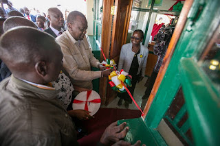 President Kenyatta reopened Pan Paper in Webuye. PHOTO | PSCU President Kenyatta reopened Pan Paper and an Agricultural plant in Webuye. PHOTO | PSCU