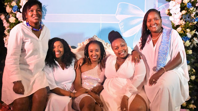 [PHOTOS] Pantless! Millicent Omanga extended slit to the tummy expose goodies at Tiffany birthday