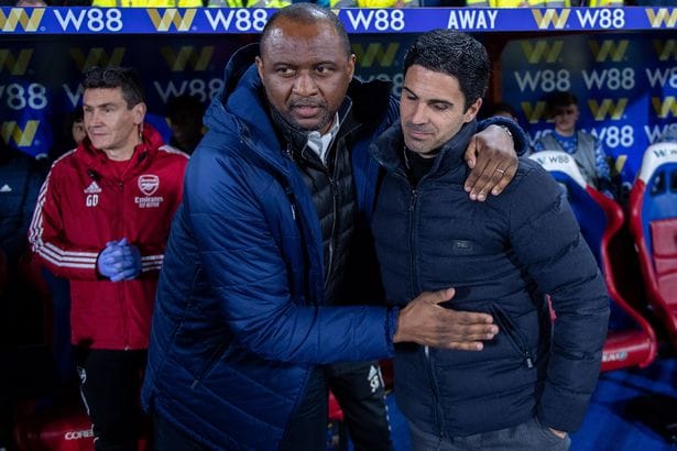 Crystal Palace manager Patrick Vieira photo Crystal Palace manager Patrick Vieira photo