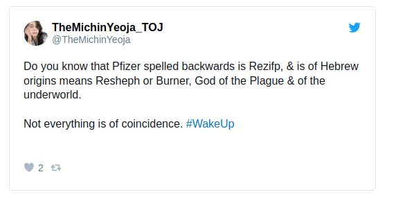 Do you know that Pfizer spelled backwards is Rezifp and is demonic Do you know that Pfizer spelled backwards is Rezifp and is demonic