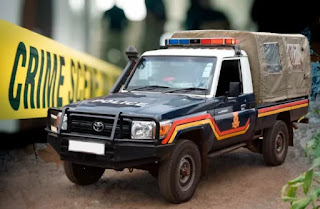 Police car in David Wanjala place David Wanjala Waswa, 27, stoned to death over debt in Trans Nzoia