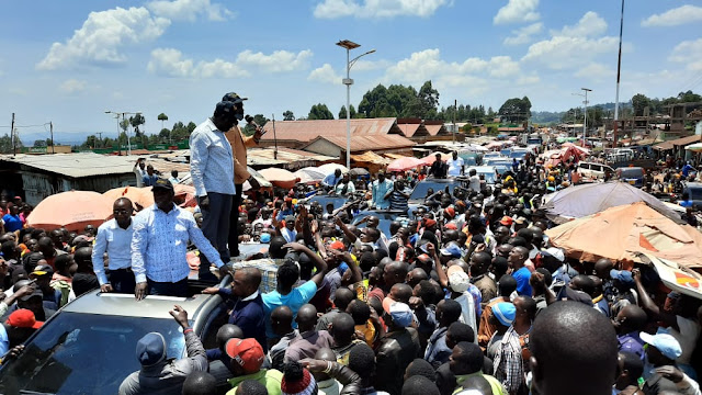 [PHOTOS] DP William Ruto meets Kebirigo, Nyamira residents despite Police teargassing the event
