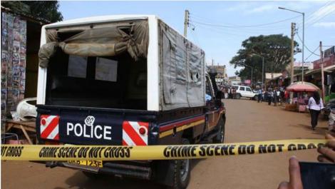 Police in Karatina tracking a law court official for murder. PHOTO | K24