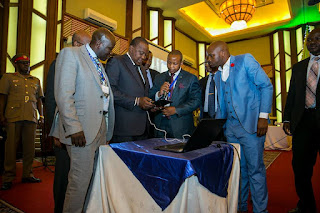 President Kenyatta today opened a police sacco Plaza at Ngara, Nairobi. PHOTO | PSCU What is I- Cash police sacco system? President Kenyatta demostrating in Police Sacco headquaters. PHOTO | PSCU