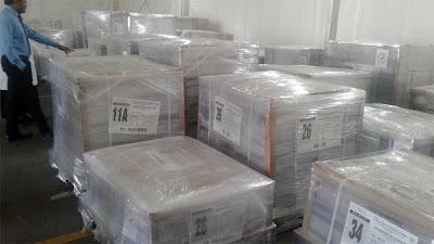 Elections materials arrives in Kenya for thursday polls. PHOTO | FILE Elections materials arrives in Kenya for thursday polls. PHOTO | FILE