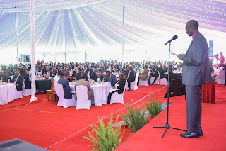 President Uhuru Kenyatta led a congregation in a national prayer breakfast. PHOTO | PSCU President Uhuru Kenyatta led a congregation in a national prayer breakfast. PHOTO | PSCU