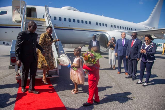 President William Ruto in Kenya back from US
