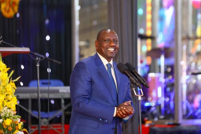 President William Ruto attending a church service at the Deliverance Church International, Ruai, Narobi County. President William Ruto attending a church service at the Deliverance Church International, Ruai, Narobi County.