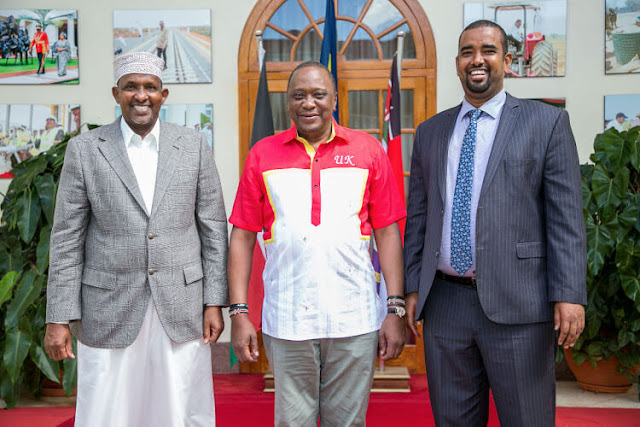President Uhuru Kenyatta and Majority leader Aden Duale