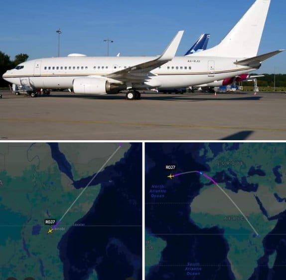 President William Ruto private jet