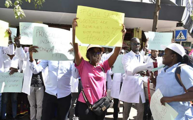 Nairobi medics went on strike and want Sakaja to issue new health insurance.