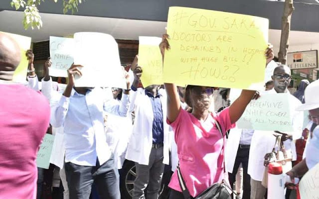 Nairobi medics went on strike and want Sakaja to issue new health insurance.