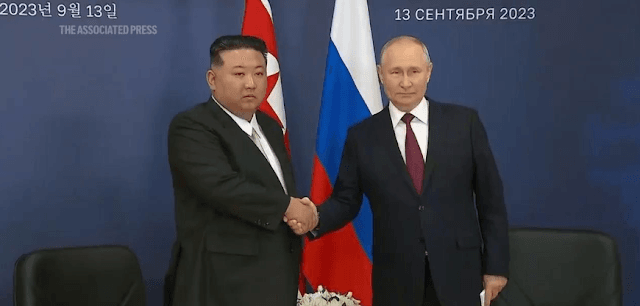 Vladimir Putin, the president of Russia, will meet with Kim Jong Un in North Korea. Vladimir Putin, the president of Russia, will meet with Kim Jong Un in North Korea.