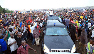 Raila in Western, Kakamega. PHOTO | Courtesy