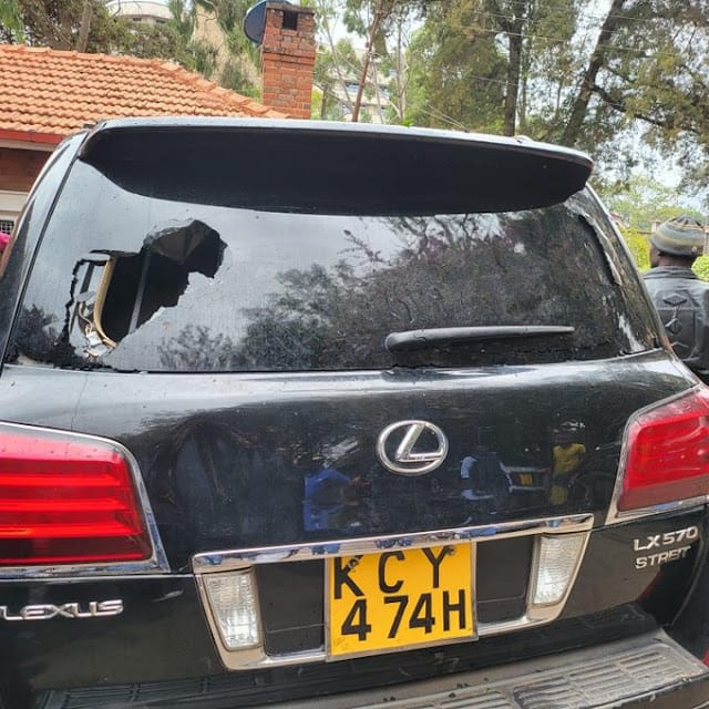 Raila Odinga vehicle destroyed Raila Odinga’s assassination claim: I have survived an assassination attempt today