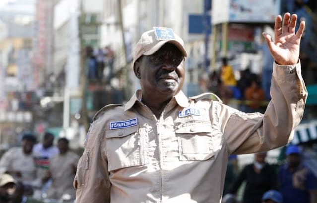 Raila Odinga the leader of Azimio Raila Odinga the leader of Azimio