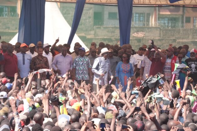 Raila Odinga at Jacaranda grounds Raila Odinga at Jacaranda grounds