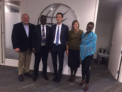 Raila Odinga in US meeting education stakeholders. PHOTO | FILE