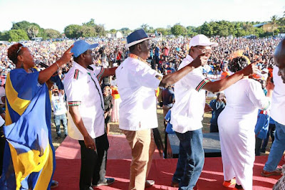 Raila In Kwale. PHOTO | FILE Raila In Kwale. PHOTO | FILE