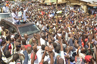 Raila Odinga in Meru, talking about government plans to rig election through phone tapping. PHOTO | Courtesy RAO Raila Odinga in Meru, talking about government plans to rig election through phone tapping. PHOTO | Courtesy RAO