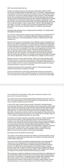 Moody's has downgraded Kenya Moody's has downgraded Kenya
