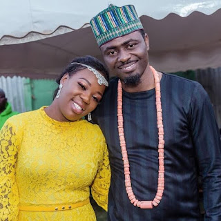 Ruth Matete with her Husband on a selfie image