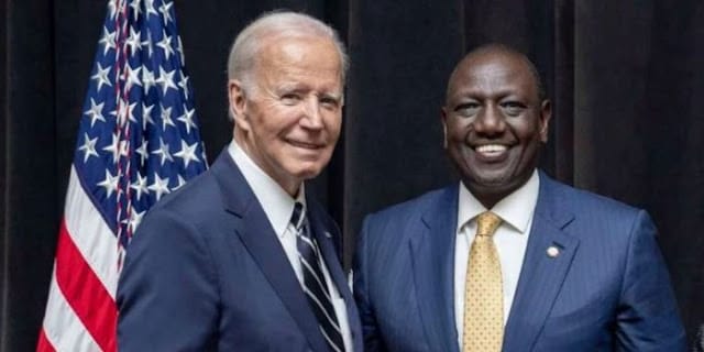 William Ruto and Joe Biden William Ruto and Joe Biden