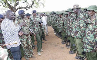 Hon William Ruto with the alleged KPR in Baringo. PHOTO | Courtesy PSCU Hon William Ruto with the alleged KPR in Baringo. PHOTO | Courtesy PSCU