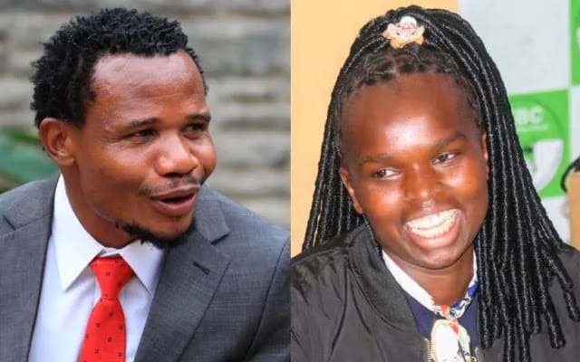 Nitakaeka mimba kaheshimu Baba, MP Peter Salasya reacts to Linet Toto over disrespecting Raila claims