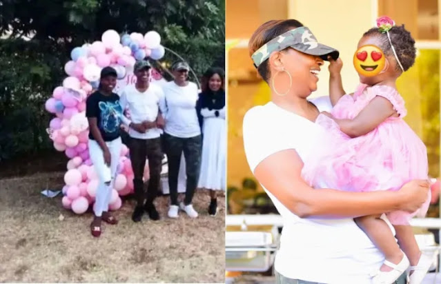 [PHOTOS] Karen Nyamu and Samidoh spotted serving relationship goals at their daughter’s birthday