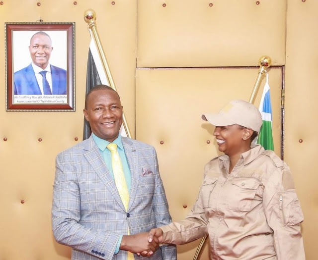 [PHOTOS] Karen Nyamu and Samidoh reunited, they met Nyandarua Governor Moses Ndirangu Badilisha